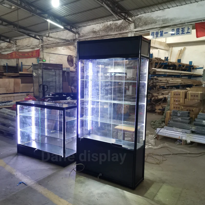 Стеклянный шкаф для витрин на заказ 4 фута алюминиевые стеклянные витрины с