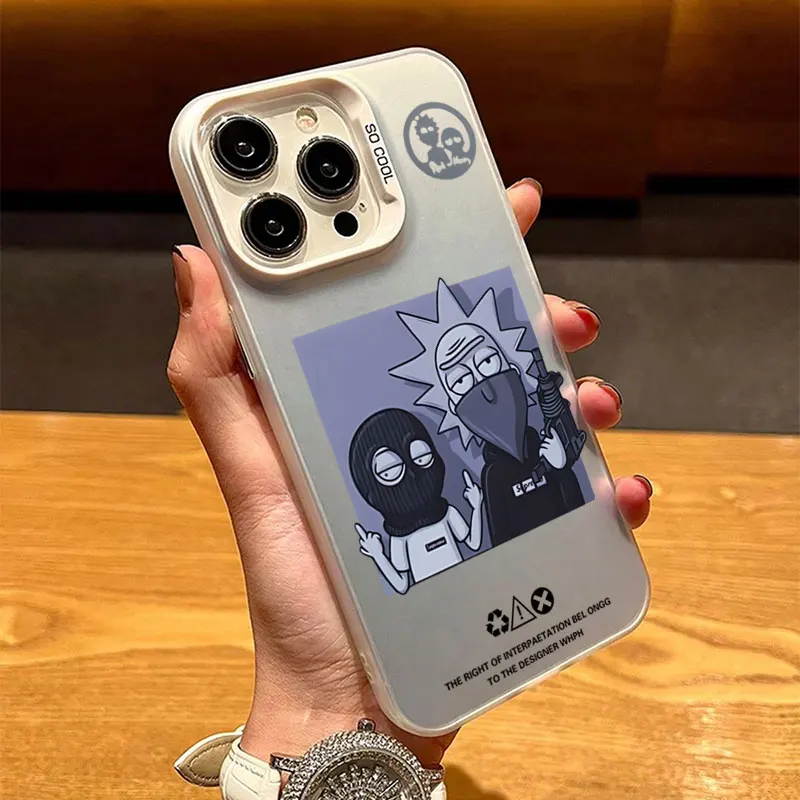 Фото Противоударный чехол для Realme C35 C53 C55 C65 C67 C75 Narzo N53 N63 Note 50 60 12 Lite V60 Pro R-Rick and M-Morty №4