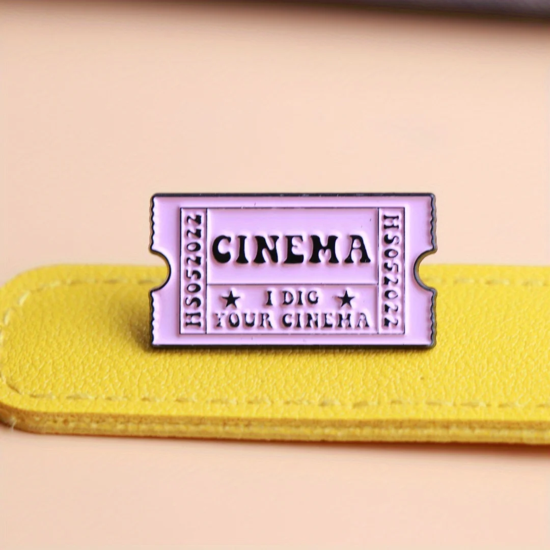 Модная эмалированная брошь для кинобелетов булавка | Нагрудный штифт из сплава