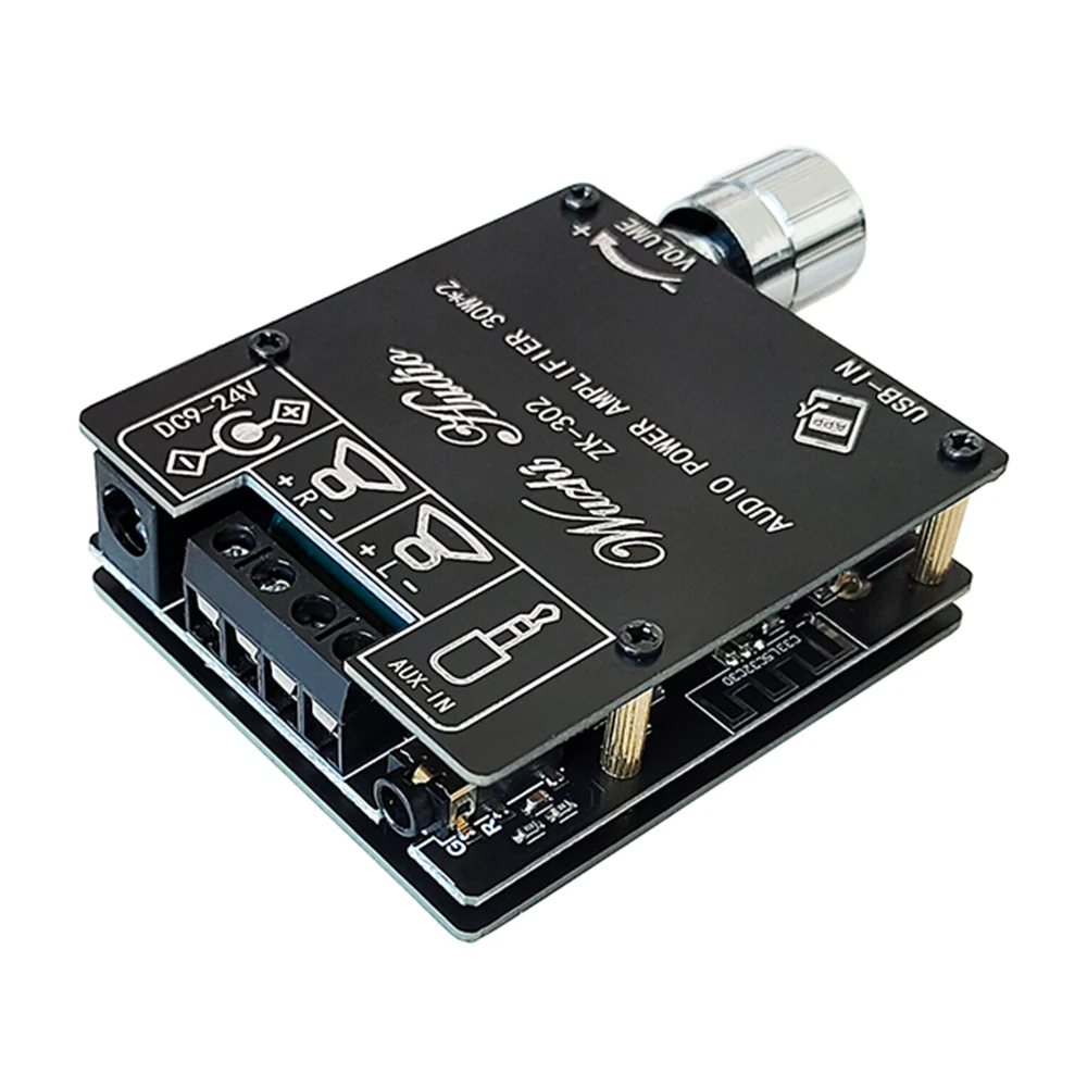 

Цифровая плата усилителя мощности 2,0 Stereo dual channel ZK-302 30W + 30W