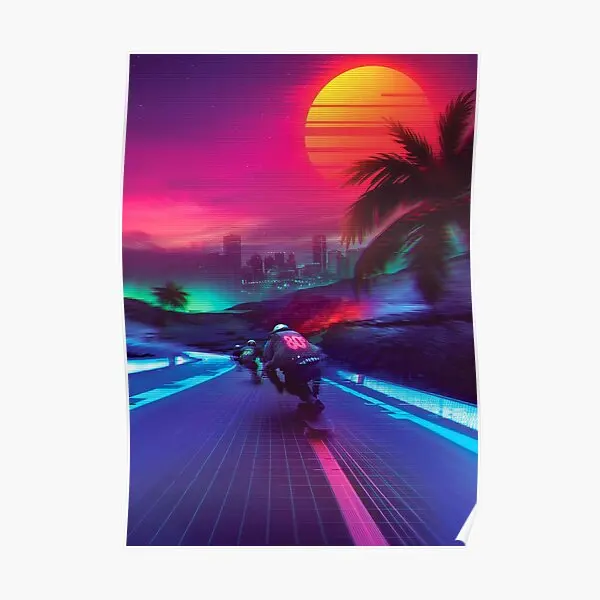 

Постер Synthwave Полночь процветание печать украшение забавная домашняя Современная винтажная картина художественный Декор Настенная роспись без рамки
