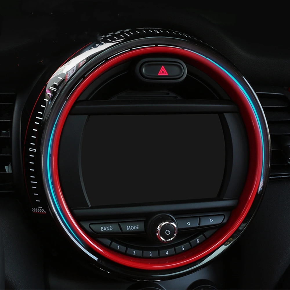 Для MINI Cooper F55 F56 F57 Передняя центральная консоль экран объемное кольцо Крышка