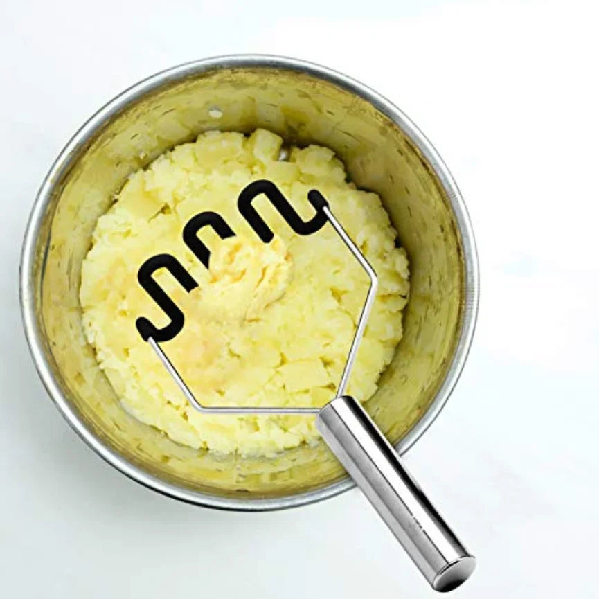 Большой пластиковый Ручной пресс для картофеля черный красный нейлоновый провод