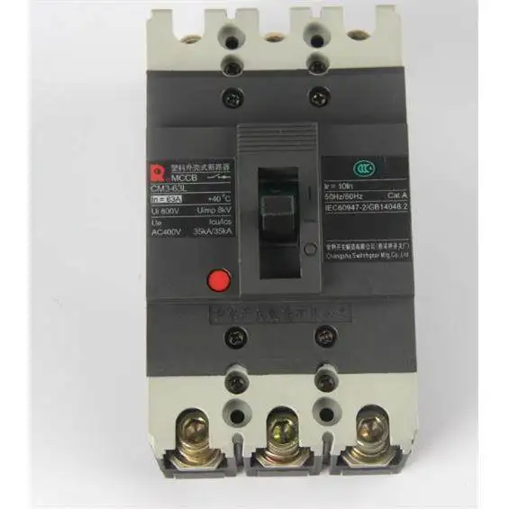 Фото Автоматический выключатель в литом корпусе Changshu CM3-63L M H CM3-100C/3300 63A100A №2