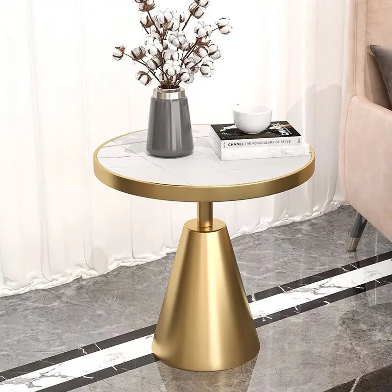 

Итальянский дизайнерский маленький чайный столик, простой креативный угловой диван, роскошный стильный круглый стол для переговоров для г...