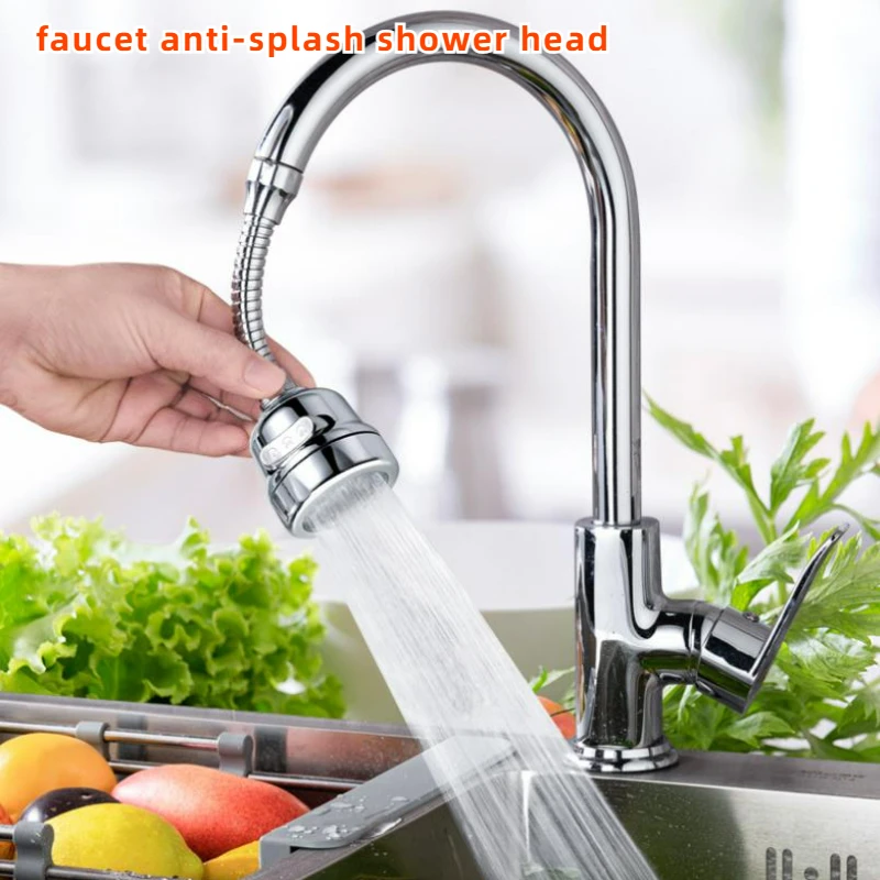 

Faucet Sprayer Attachment 360° Rotating Faucet Aerator 3-speed Adjustable Water Saving Kitchen Sink Tap Head Extend Nozzle