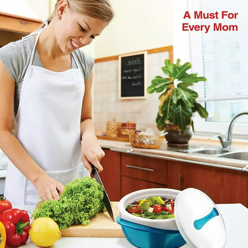 

Teal Insulated Food Container, Stainless Steel Bowl with Secure Locking Lids -Stay Fresh For Longer.