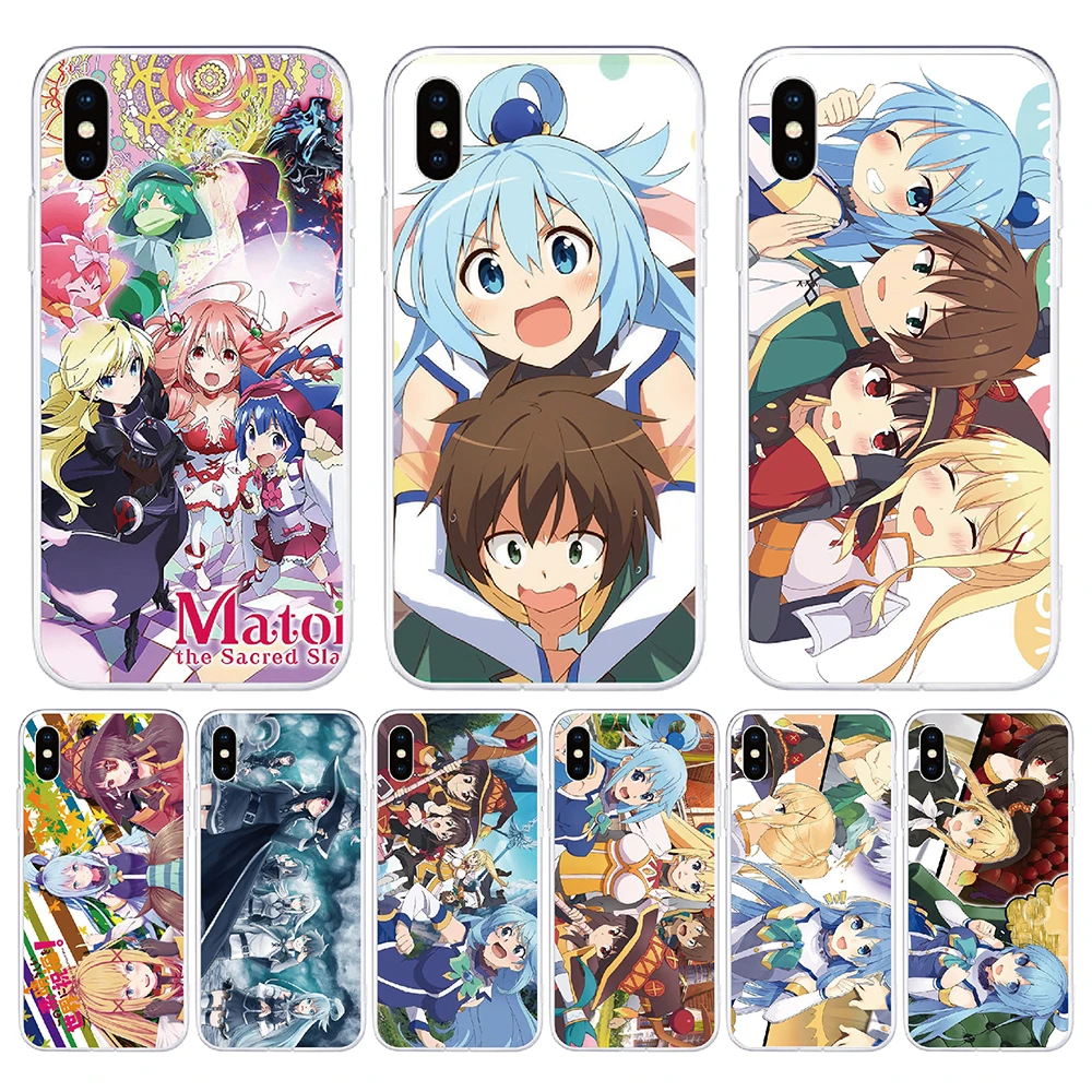 

Case For ZTE Blade V10 V9 Vita V2020 Smart V8 Mini V7 Max Soft TPU Anime Kono Subarashii Sekai ni Shukufuku Phone Case