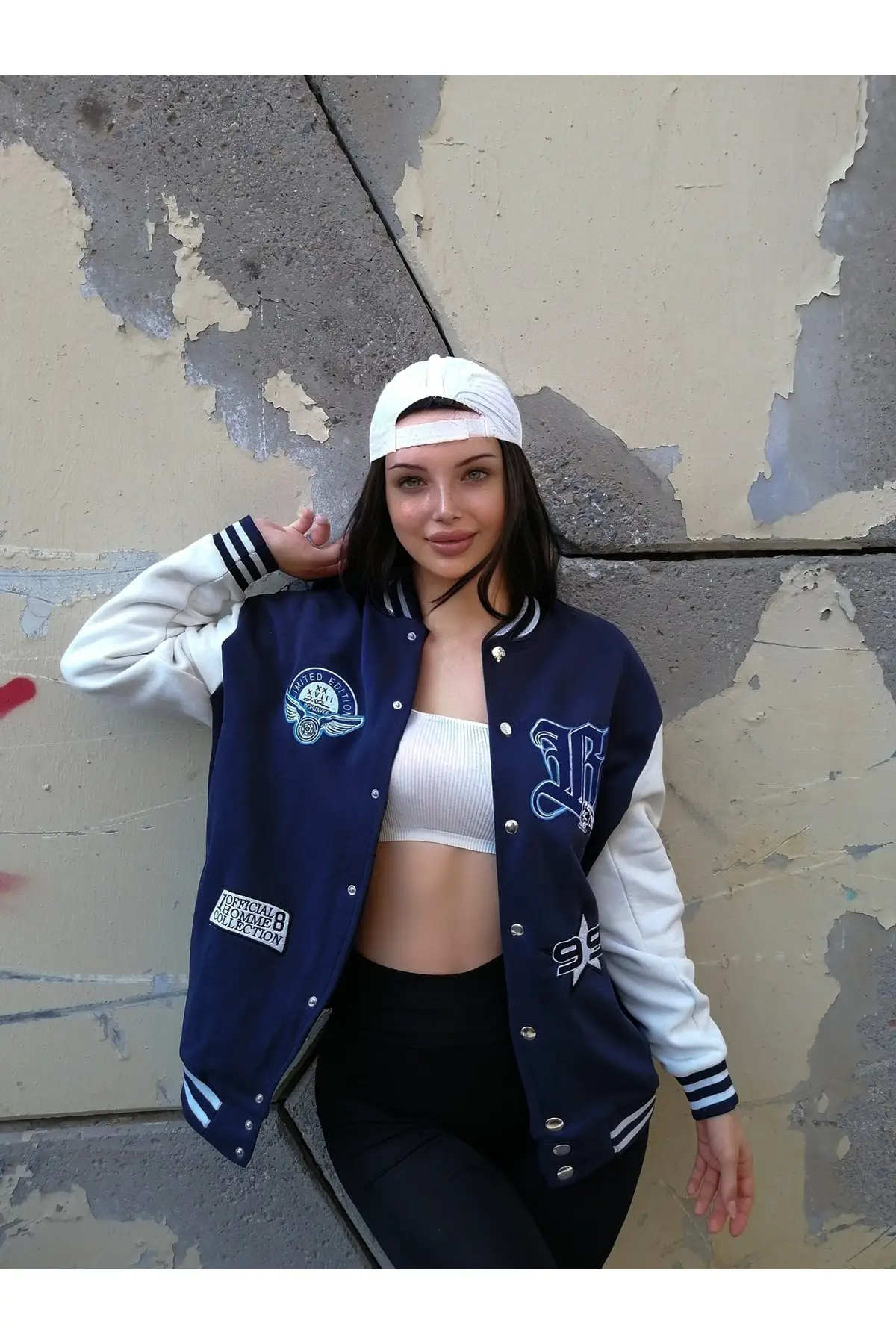 Unisex Oversize Jf Owners Club Bomber College Jacket