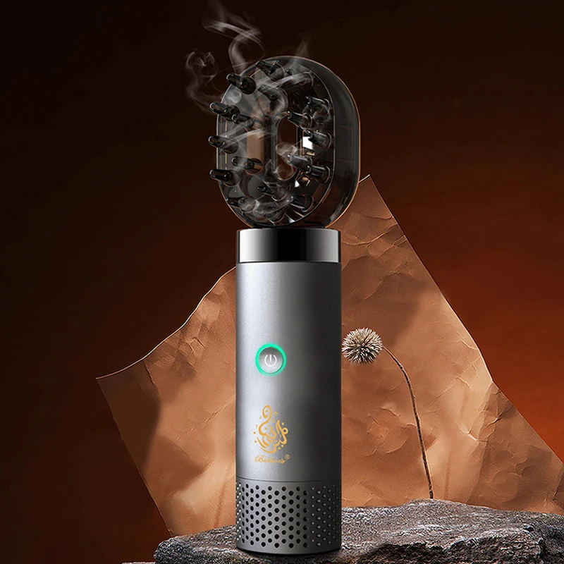 

2 в 1, аромараспылитель, расческа и автомобильная портативная перезаряжаемая щетка для горячего воздуха с светильник кой