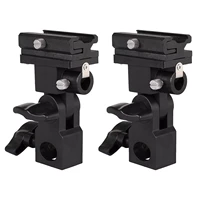 aluminum alloy hot shoe mount adapter cold shoe mounting bracket fixing base with 14 screw for camera cage led monitor a0nb