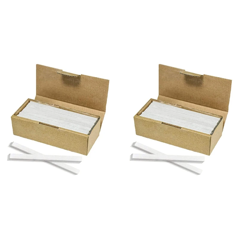 

Flat White Soapstone Pens 60 Pack Soapstone Refills Professional Quality For Welders & Textile Marking Tools