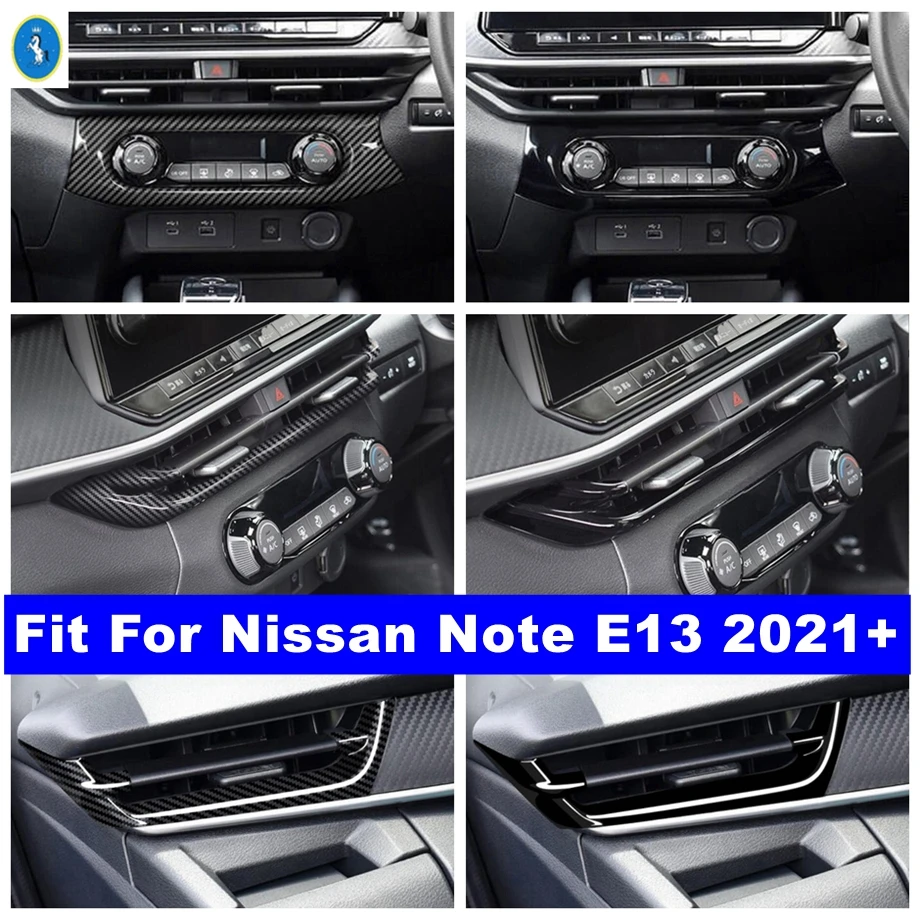 

Dashboard Central Control Air AC Outlet Vent Button Switch Panel Cover Trim For Nissan Note E13 2021 2022 RHD Car Accessories