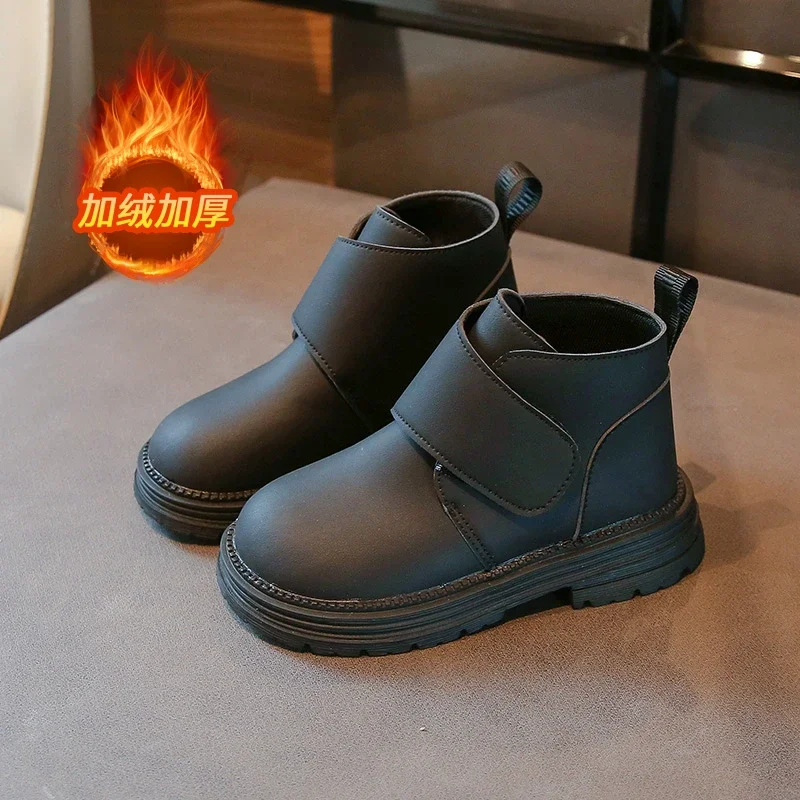 Ботинки для девочек на плоской подошве с низким вырезом водонепроницаемые