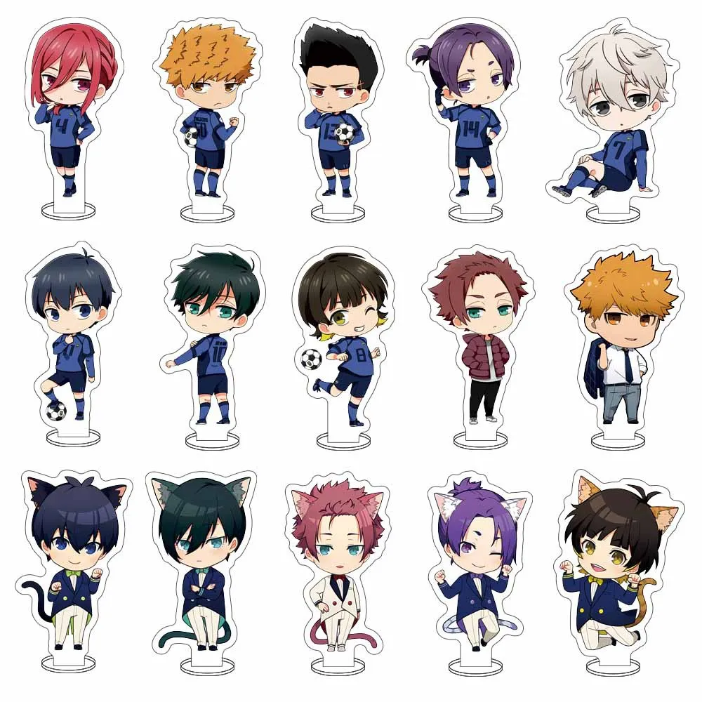 

Blue Lock Cat Tail Series Acrylic Stand Nagi Seishiro Mikage Reo Anime Keychain Women Collection Display Ornament Accesorios