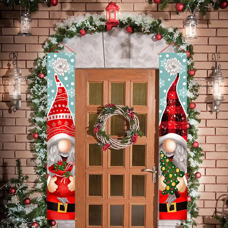 

Christmas Door Banner 2022 Merry Christmas Decor for Home Noel Christmas Ornaments Xmas Decor Happy New Year 2023 Navidad Natal