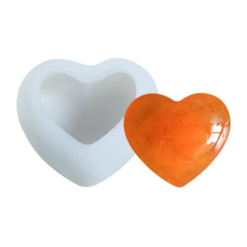

3D Love Heart Shape Decorations DIY Mold Handmade Ornaments UV Silicone Mould