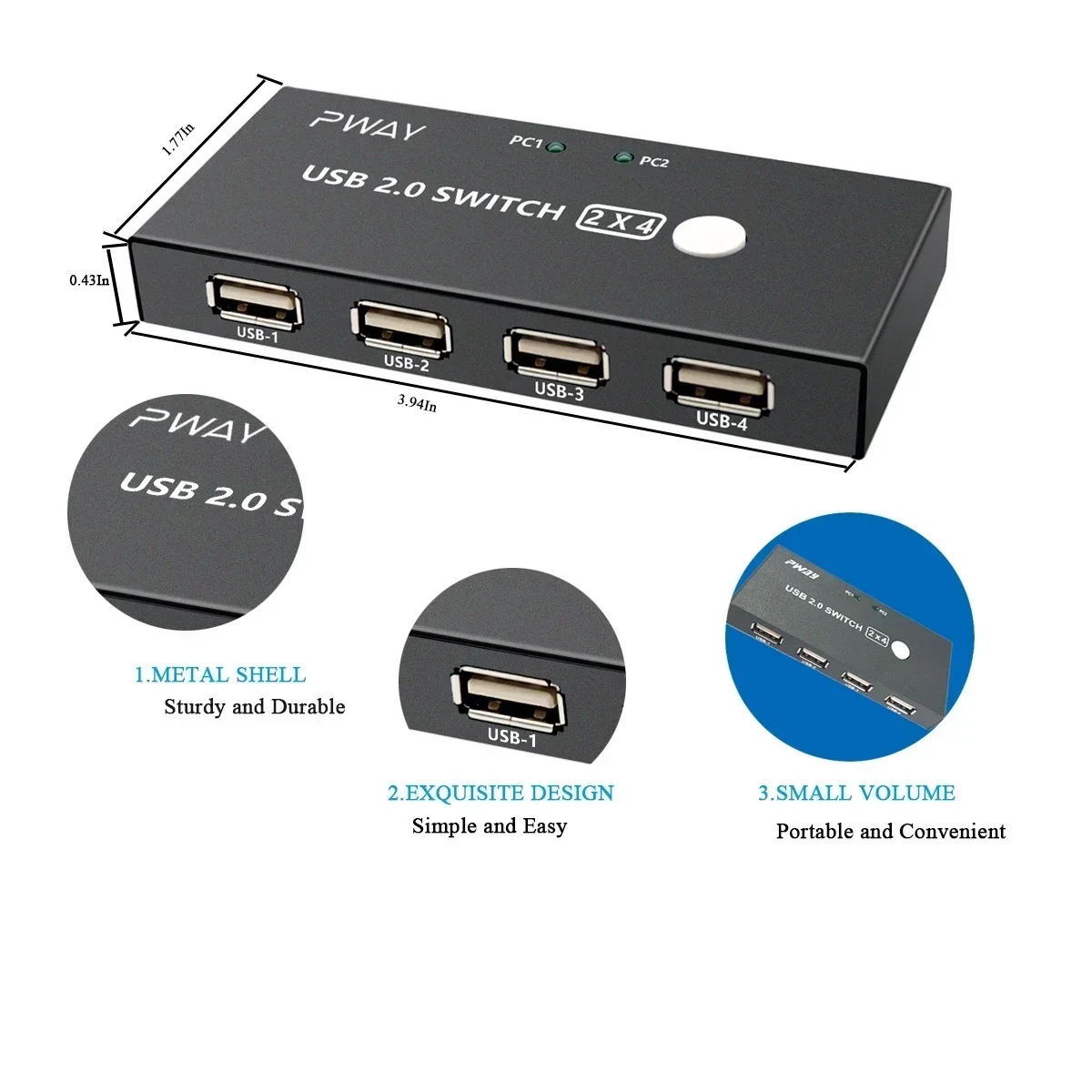 USB-переключатель облегчает переключение устройства при болях в игровых/рабочих