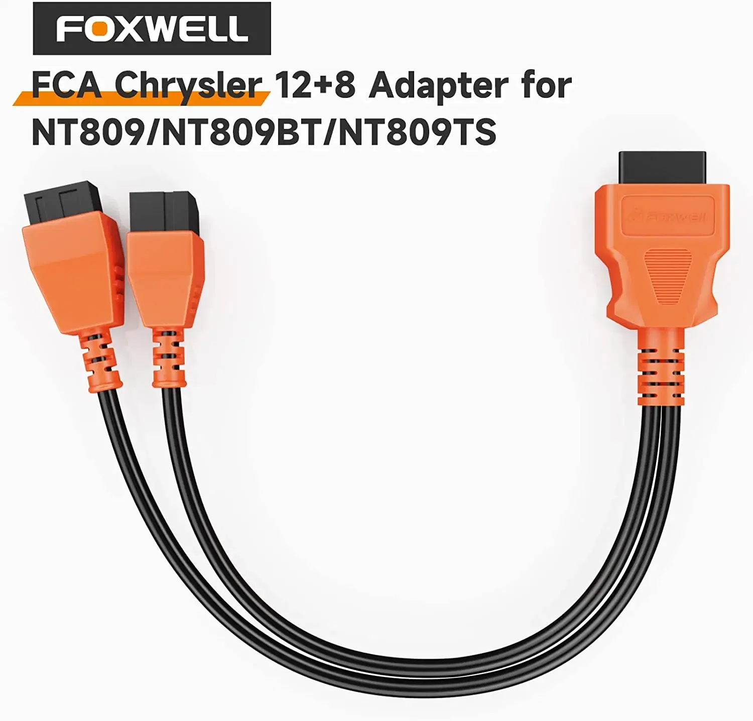 Кабельный адаптер FOXWELL OBD2 на 12 + 8 совместимый с кабельным разъемом FCA Autoauth