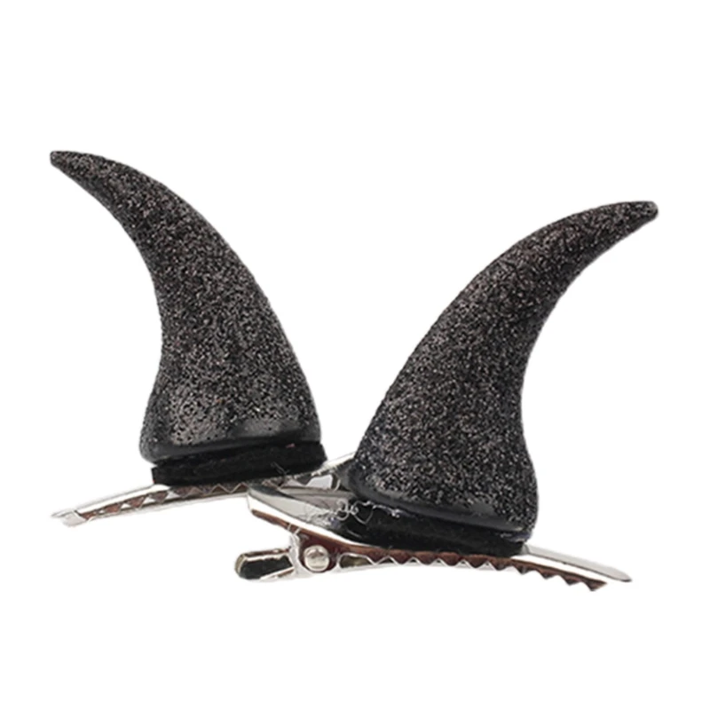 

Заколка-пряжка на Хэллоуин, заколки для волос из бычьего рога для тематической вечеринки, головной убор, дьявольский рог, заколки, косплей, П...