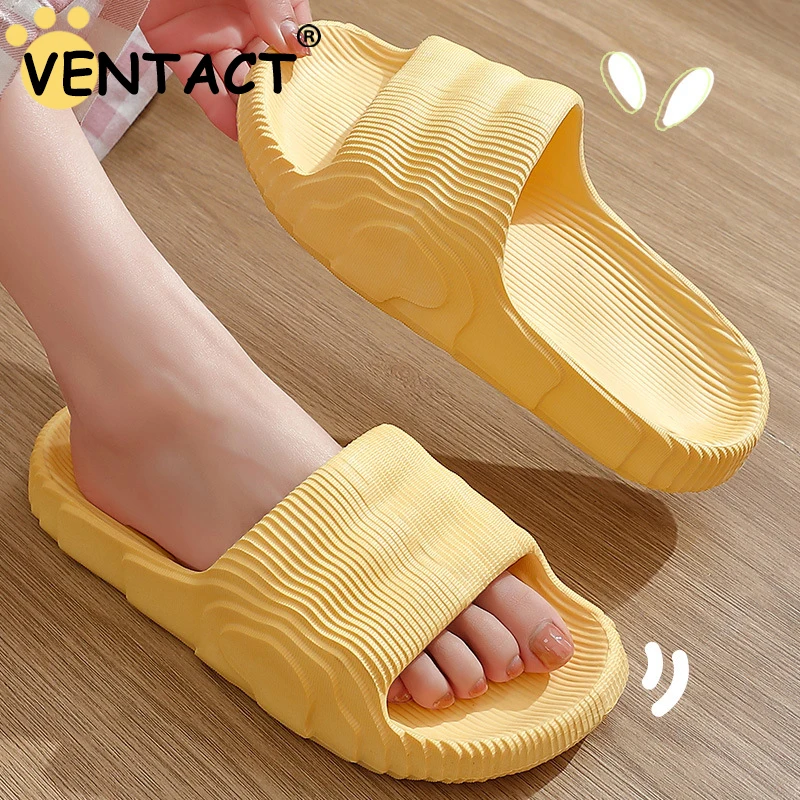 

Сандалии VENTACT из ЭВА для мужчин и женщин, мягкая Нескользящая летняя обувь, уличные модные шлепанцы для дома, ванной, на толстой подошве, удоб...