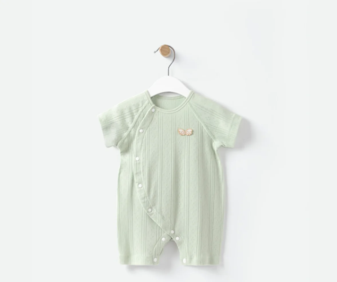 

Baby Short Sleeve Bodysuit Summer Thin Newborn Clothing Romper