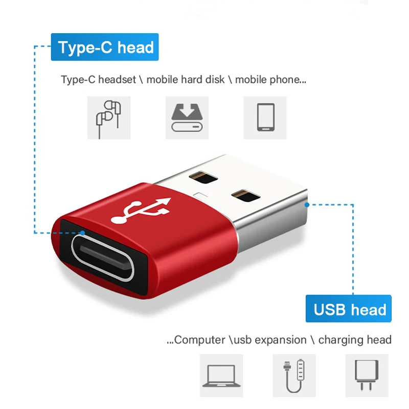 Переходник OTG USB на Type C универсальный 3 0 2 шт. |