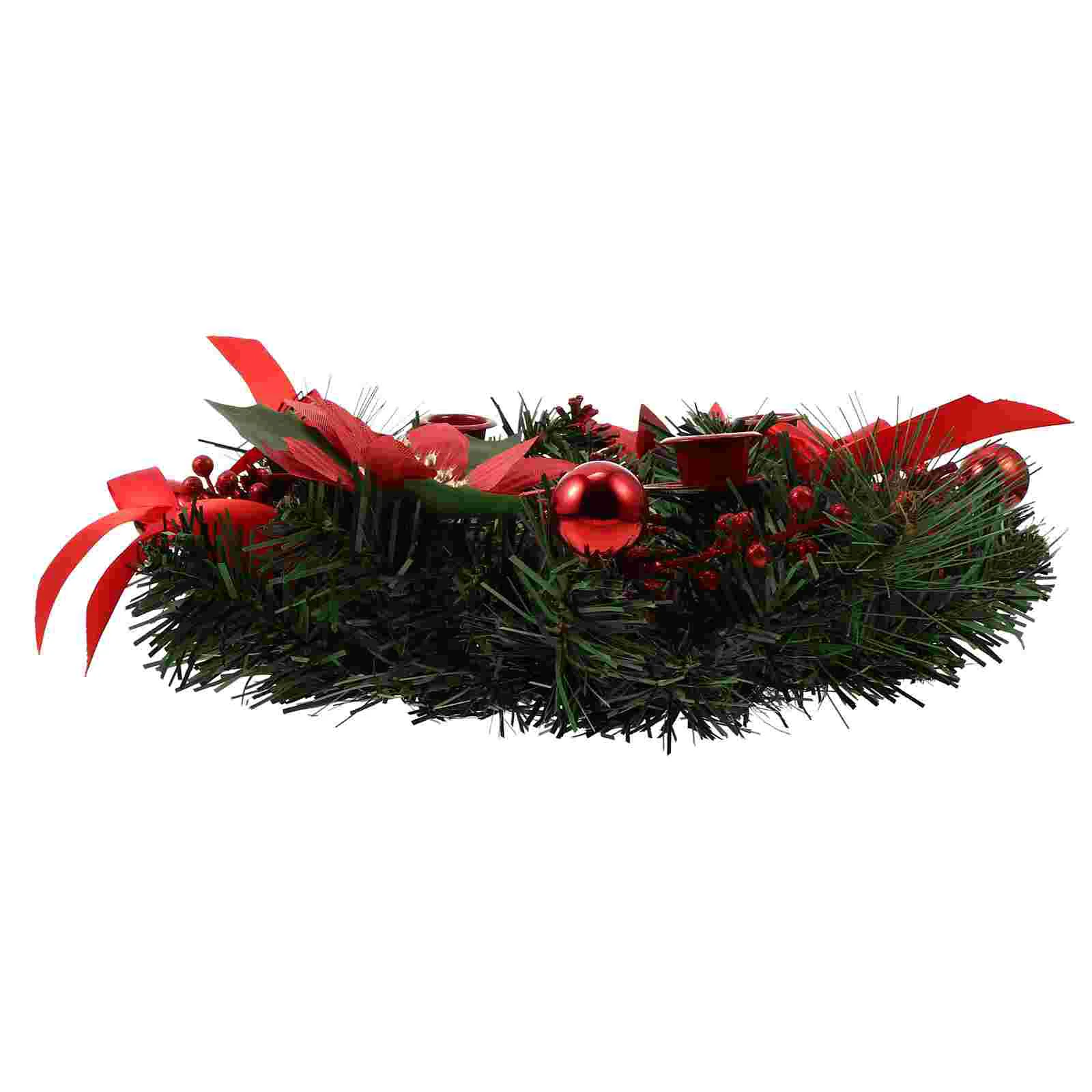 

1Pc Xmas Candleholder Exquisite Desktop Adornment Candlestick Decor