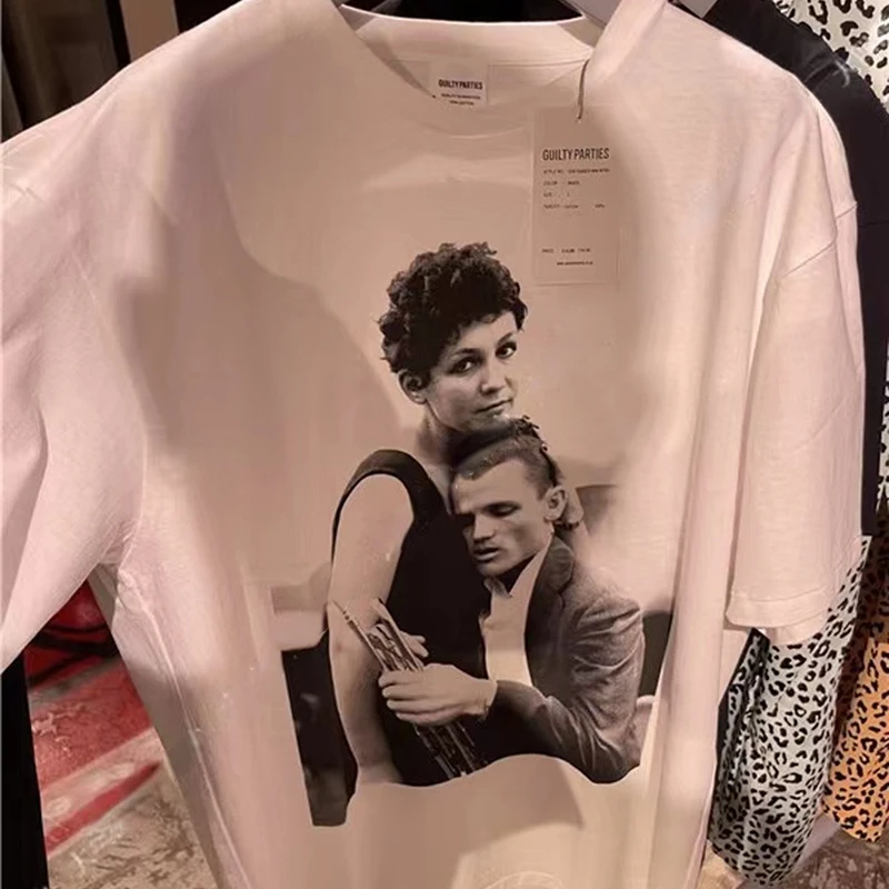 

WACKO MARIA White T Shirt Men Women 1:1 Cotton Loose WACKO MARIA Tops Tee
