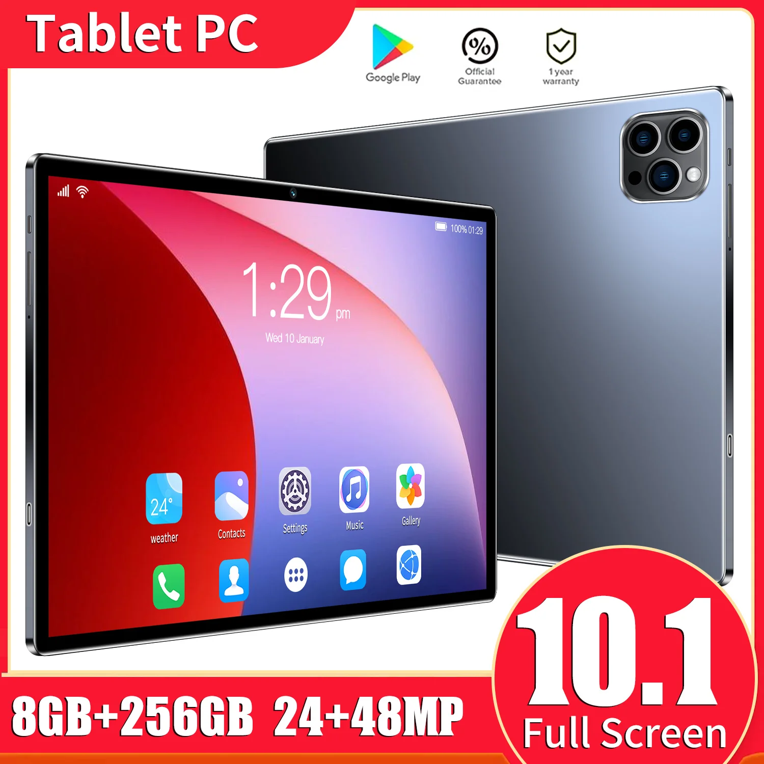 

【World Premiere】Tab 13 Tablet Pad MTK Helio G85 Octa core 8GB+256GB 8000mAh 10.1'' Cheap Tablets Free Shipping