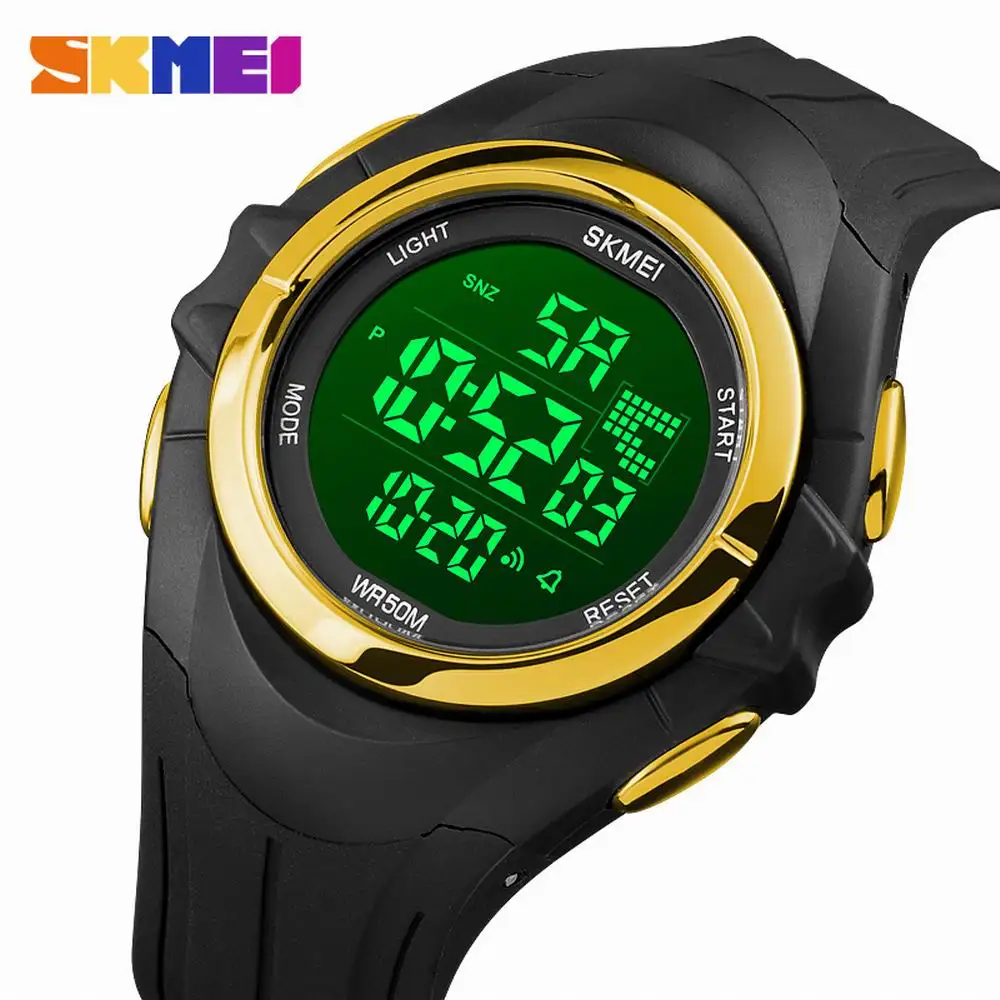 

SKMEI Japan Digital movement Military 5Bar Waterproof Men's watch LED light Stopwatch Clock Wristwatches Relogio Masculino 1790