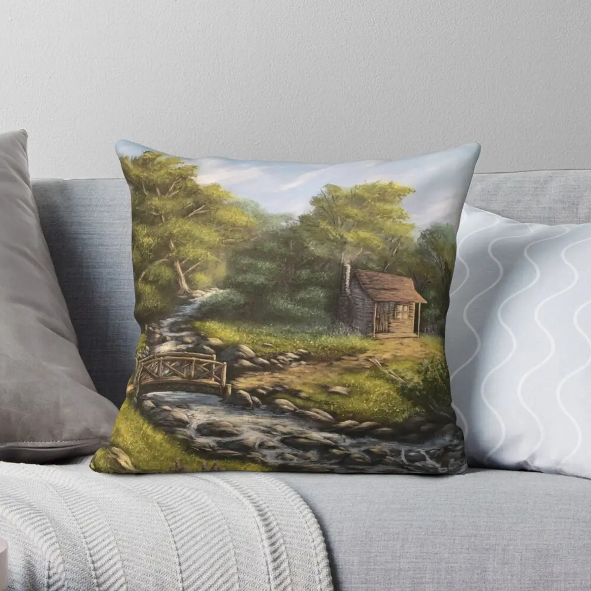 

Tucked Away Pillowcase Polyester Linen Velvet Creative Zip Decorative Home Cushion Cover Wholesale 18"