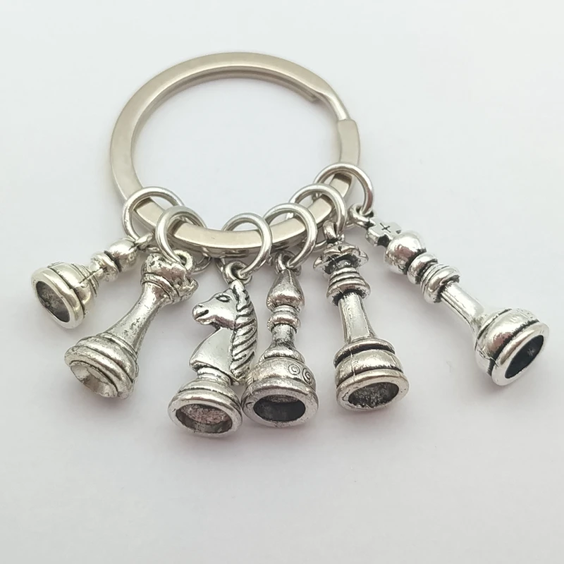 Брелок в виде шахматной подвески развлекательная игра открытие ювелирных