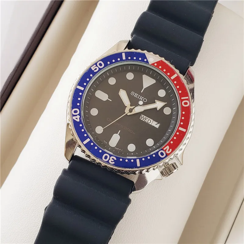 

Часы Seiko мужские спортивные, водонепроницаемые маленькие стальные наручные, с водяным привидением, SRP605J2 SRP605J2