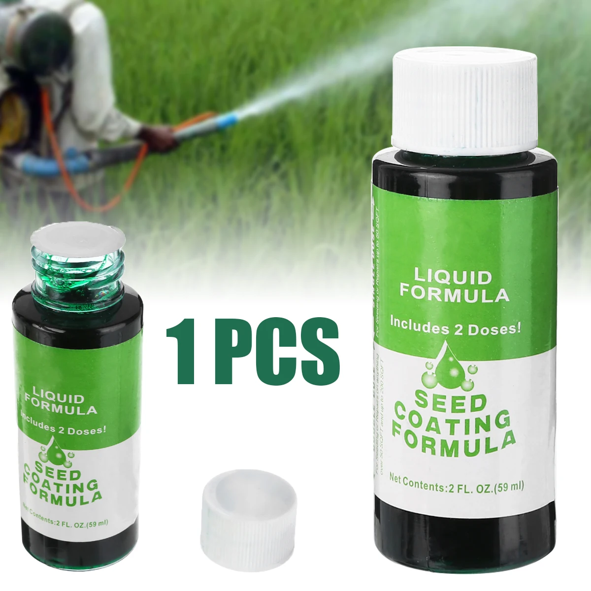 

1 шт. 59 мл, жидкий спрей для домашнего полива, уход за лужайкой, продукты для ухода за лужайкой, аксессуары для полива семян
