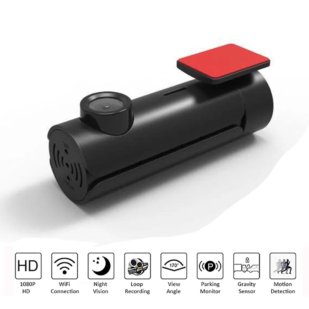 Автомобильный видеорегистратор Wi-Fi 1080P Full HD монитор парковки автомобиля ночное