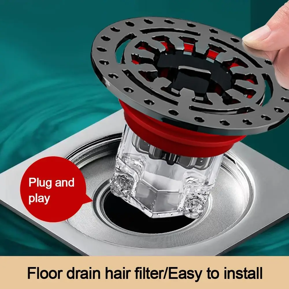 

Anti-odor Shower Floor Drain Backflow Preventer Dectable Sink Strainer Universal Fast Drainage Floor Drain Bathroom Supplies