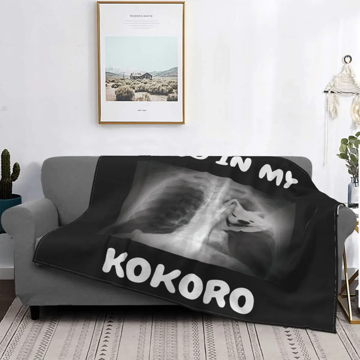 

Inu In My Kokoro-colcha a cuadros para cama, manta de verano, toalla de playa de lujo