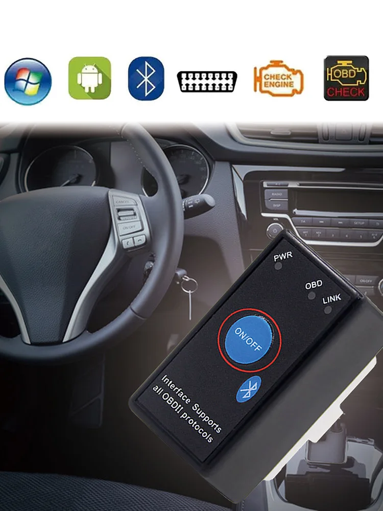 Автомобильный диагностический инструмент Mini ELM327 V1.5 с поддержкой переключателя