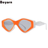 boyarn chicheng new modern charm ins style sunglasses trend street photography model runway glasses womens uv400 shades sunglas