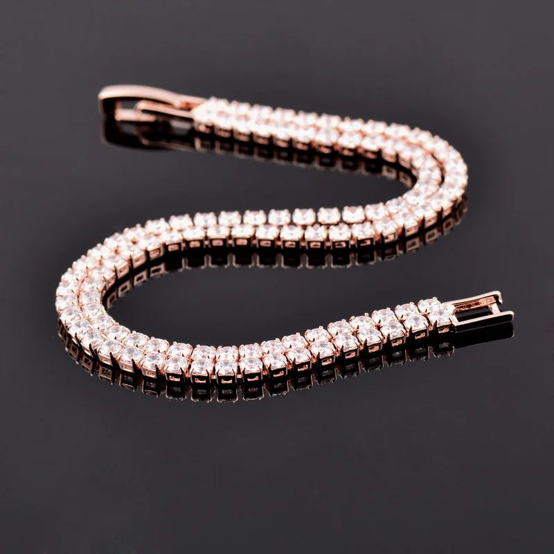 

Japanese and Korean New Light Luxury Zircon Rose Gold Double-Layer Bracelet Women's Fashion Jewelry Source