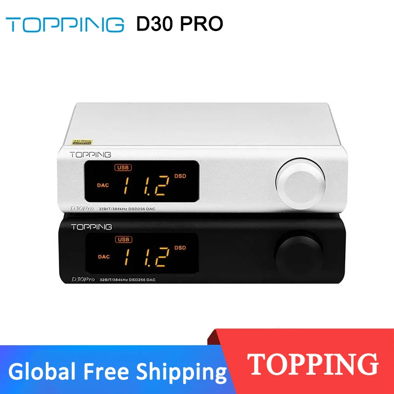 

TOPPING D30 PRO D30pro 4pcs CS43198 DAC chip Decoder XU208 DSD256 PCM384kHz A30Pro Headphone Amplifier