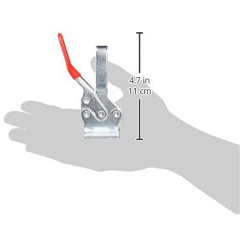 Быстросъемный горизонтальный рычажный зажим резиновый наконечник-удерживающий