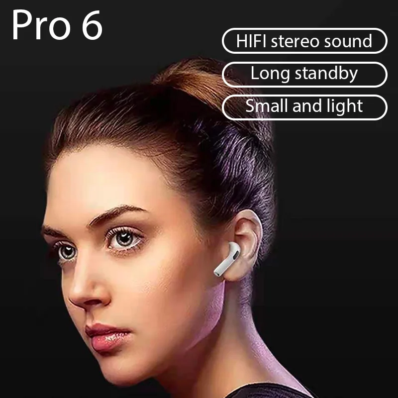Bluetooth-наушники Mini Pro 6 TWS Hi-Fi с микрофоном | Электроника