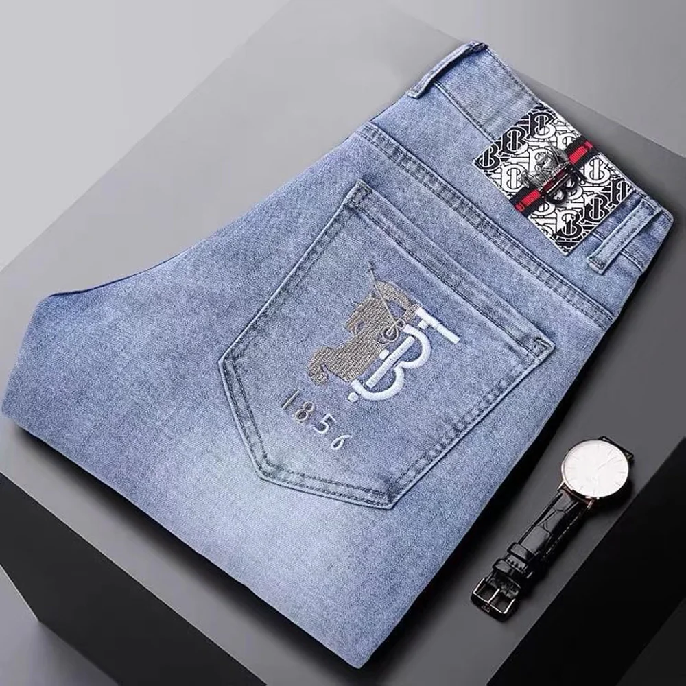 

spring autumn Luxury Brand Men Stylish Men's Clothing Comfort Flex Menswear 90s Streetwear Boot Cut Jeans Male