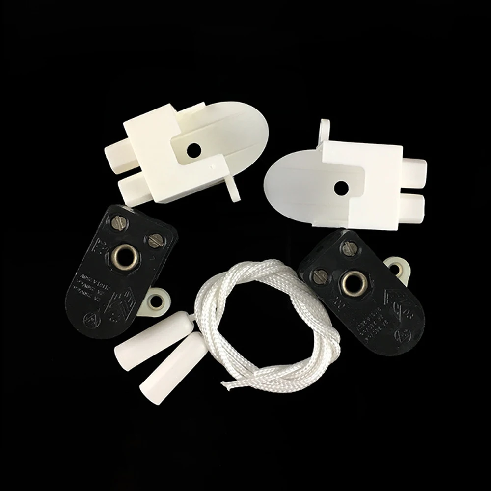 

2PCS European Standard 2p 3p Core Wire 200 Open Single Pull Control Switch 3A125V 2A 250V EU Wall Led Lamp Light Cable Switch