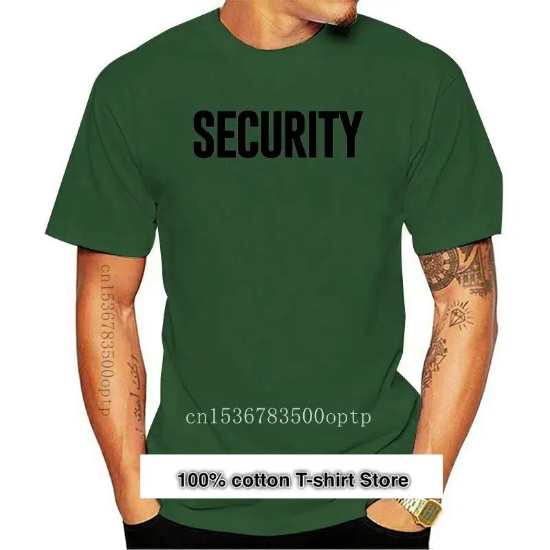 

Camiseta de seguridad, talla S-4XL, FrontBack, evento, personal, fiesta, uniforme, protector de rebotador