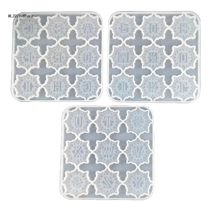 

Форма для подвески в виде букв «сделай сам», эпоксидная форма для ожерелья, кулон для брелока, перфорированная Строительная форма