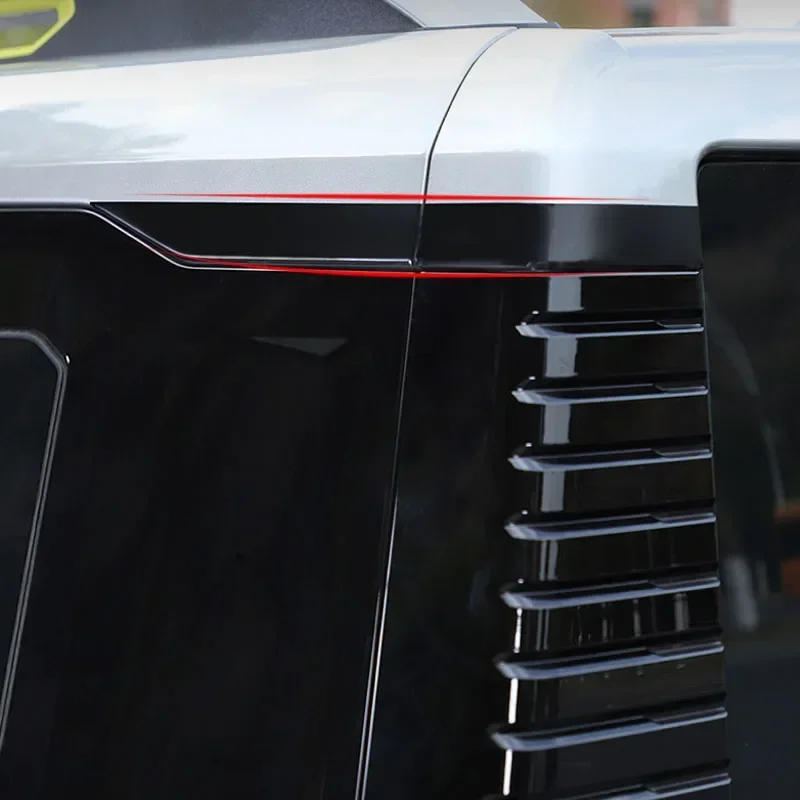 Автомобильные наклейки D-Pillar наклейка на уровне талии для черных линий задних