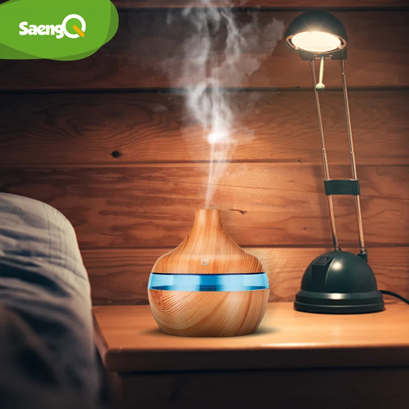 saengQ Aroma Diffuser Electric Air Humidifier Cool Mist Maker Fogger Essential Oil Diffuser